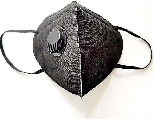 Alt view image 5 of 7 - 50 Pieces KN95 Mask JINJIANG Reusable Activated Carbon Mask 6 Layers FFP2 with Breathing Valve & Unique Protective Layer 100% Good Health Protector Black