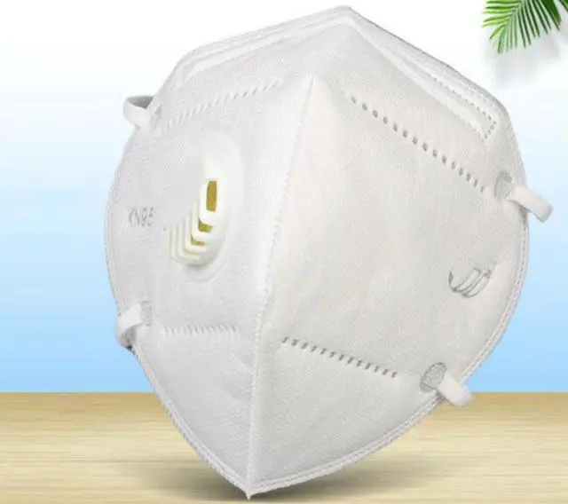 Alt view image 3 of 7 - 5PCS Reusable KN95 Mask 5 layers - Valved Face Mask Air Anti-Dust / Anti-Fog Mouth Respirator Windproof PM 2.5 White
