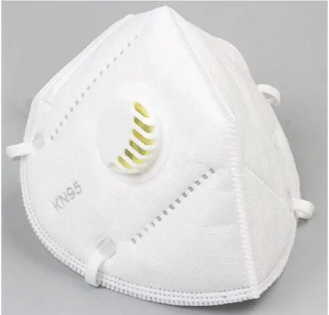 Alt view image 5 of 7 - 5PCS Reusable KN95 Mask 5 layers - Valved Face Mask Air Anti-Dust / Anti-Fog Mouth Respirator Windproof PM 2.5 White