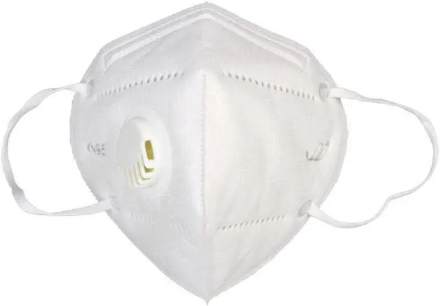 Alt view image 2 of 7 - 5PCS Reusable KN95 Mask 5 layers - Valved Face Mask Air Anti-Dust / Anti-Fog Mouth Respirator Windproof PM 2.5 White