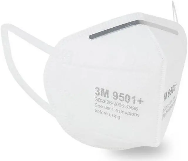 Alt view image 5 of 7 - 500 Pieces 3M N95 Mask 9501+ KN95 Face Masks 4 Layers Ultra Thin Face Mask  For Adutl White
