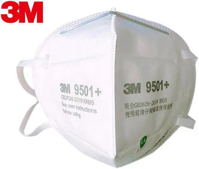 Main image of 500 Pieces 3M N95 Mask 9501+ KN95 Face Masks 4 Layers Ultra Thin Face Mask  For Adutl White