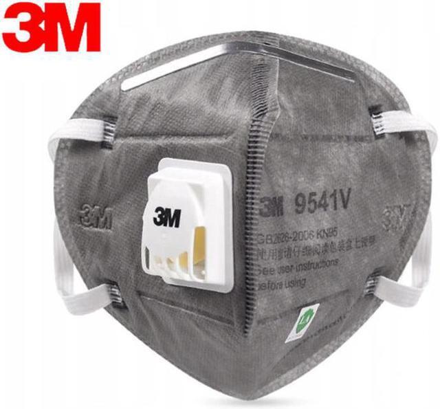 Main image of 200 Pieces 3M N95 Mask 9541V KN95 Mask Activated Carbon Masks with Valve Respirator For Adult Gray