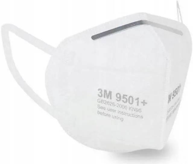 Main image of 80 Pieces 3M Mask 9501+ KN95 FFP2 Mask 4 Layers Ultra Thin Mask White 100% Best Quality