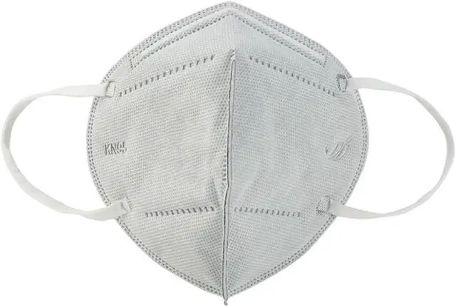 Alt view image 7 of 7 - 100 PCS KN95 Mask JINJIANG Face Mask 6-layer FFP2 PM2.5 Health Protector with Sponge Nose Strip Individual Package Gray