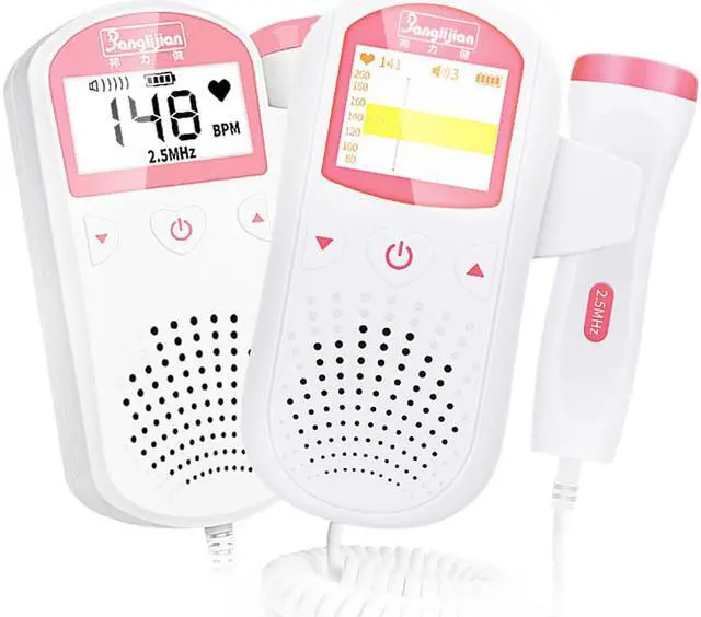 Alt view image 2 of 5 - Fetal Doppler Heart Monitor - Listening to the sounds your baby makes is like sweet song to a mommy's ears.The perfect pregnancy gift for a new mommy - Safe Portable Listening Device