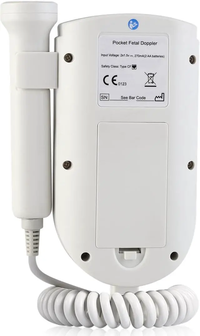 Alt view image 5 of 6 - Fetal Doppler Heart Monitor - Listening to the sounds your baby makes is like sweet song to a mommy's ears! The perfect pregnancy gift for a new mommy - Safe Portable Listening Device