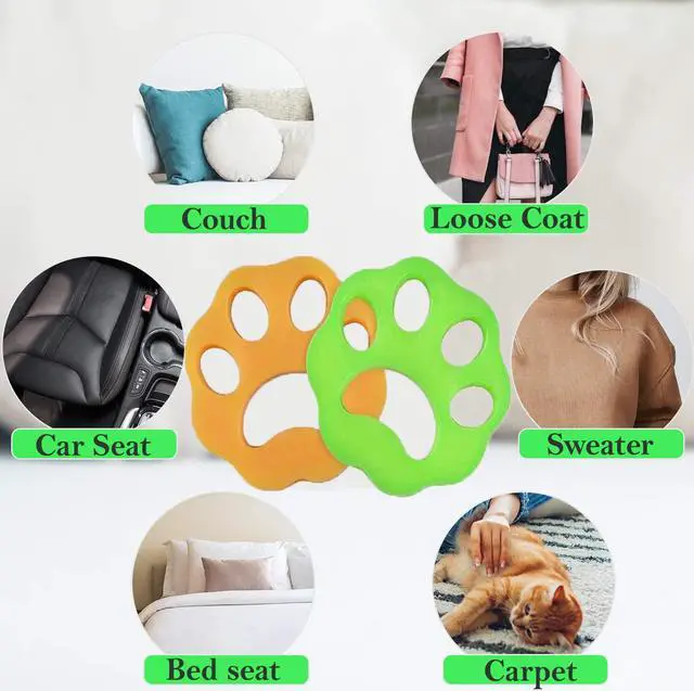 Alt view image 5 of 7 - 4 Pack Pet Hair Remover for Laundry - Lint and Fur Remover - Dog Hair Remover - Washing Machine Lint Catcher Reusable - Pet Hair in Laundry - Cats and Dogs Hair Catcher for Washing Machine,Clothes