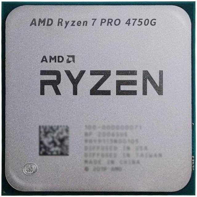 OEM - AMD Ryzen 7 Pro 4750G Processor AM4 with Radeon™ Desktop Processor -  Without Box,No Cooler
