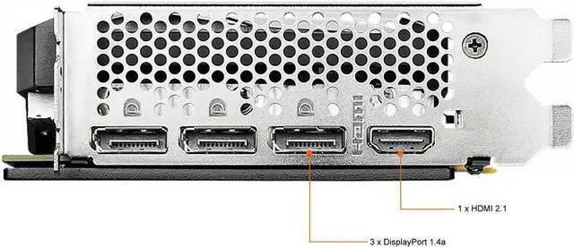 Alt view image 5 of 7 - MSI Ventus GeForce RTX 3060 12GB GDDR6 PCI Express 4.0 Video Card RTX 3060 Ventus 3X 12G OC LHR