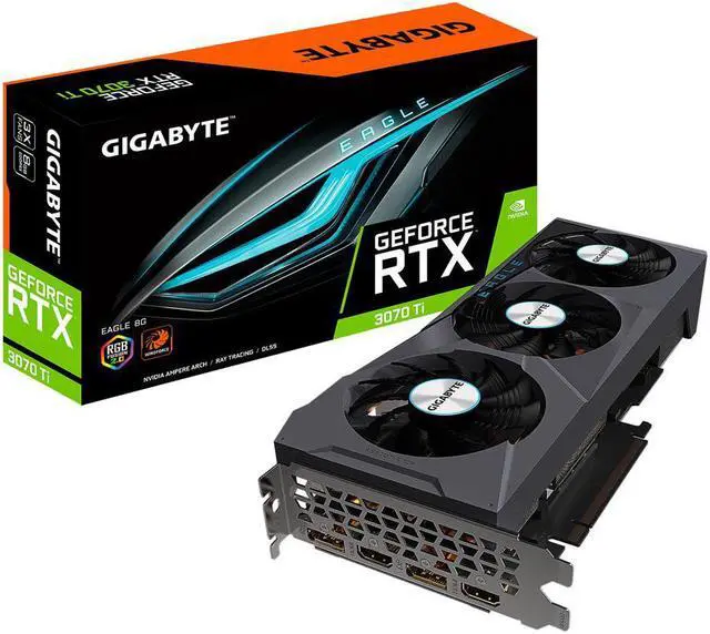 Alt view image 3 of 3 - GIGABYTE Eagle GeForce RTX 3070 Ti 8GB GDDR6X PCI Express 4.0 x16 ATX Video Card GV-N307TEAGLE-8GD