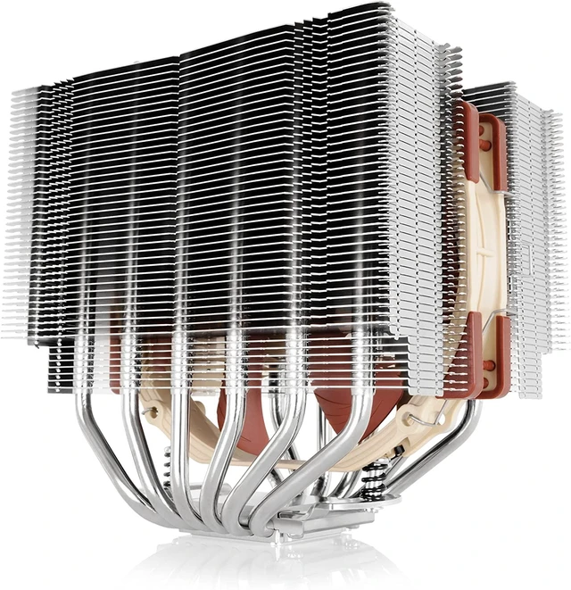 Alt view image 3 of 6 - Noctua NH-D15S, Premium Dual-Tower CPU Cooler with NF-A15 PWM 140mm Fan (Brown)