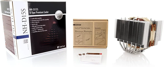 Alt view image 6 of 6 - Noctua NH-D15S, Premium Dual-Tower CPU Cooler with NF-A15 PWM 140mm Fan (Brown)