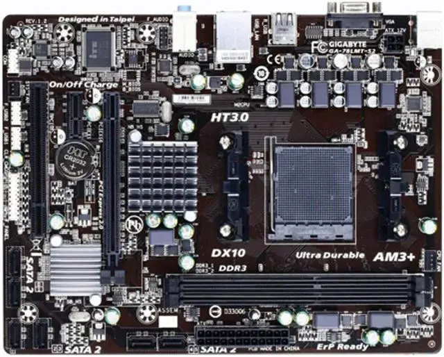 Alt view image 4 of 5 - Gigabyte GA-78LMT-S2 R2 Motherboard CPU AMD AM3+ FX DDR3 SATA2 VGA GIGABIT LAN