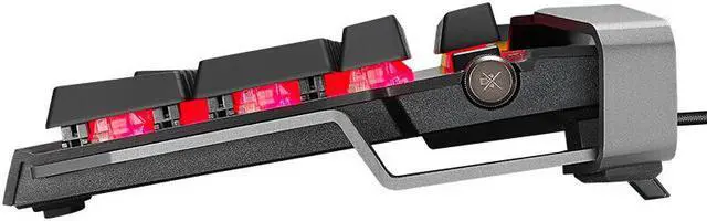 Alt view image 5 of 5 - ASUS ROG GK2000 Mechanical Gaming Keyboard, Cherry MX Red, RGB Backlit 105 Keys, With Palm Rest, Black