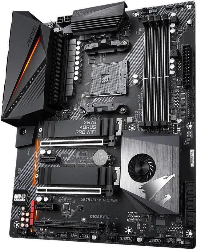 Alt view image 3 of 6 - GIGABYTE X570 AORUS PRO WIFI AMD Ryzen 3000 PCIe 4.0 SATA 6Gb/s USB 3.2 AMD X570 ATX Motherboard(International Version  No Warranty)