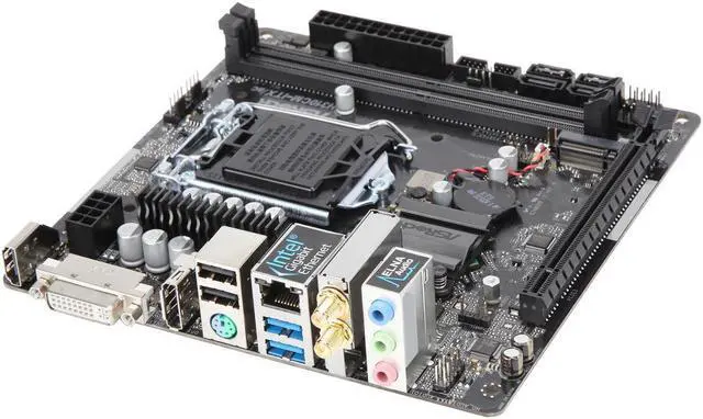 Alt view image 5 of 5 - ASRock H310CM-ITX/ac LGA 1151 (300 Series) Intel H310 SATA 6Gb/s Mini ITX Intel Motherboard