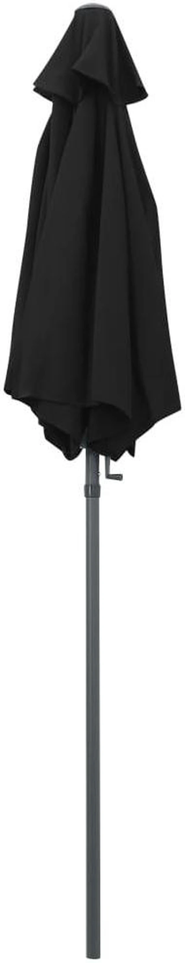 Alt view image 9 of 12 - vidaXL Parasol Black 78.7"x83.1" Aluminum
