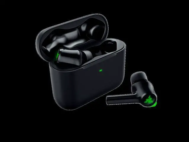 Alt view image 4 of 6 - Razer Hammerhead True Wireless (2nd Gen) Bluetooth Gaming Earbuds: Chroma RGB Lighting -60ms Low-Latency- Active Noise Cancellation - Dual Environmental Noise Cancelling Microphones- Classic Black