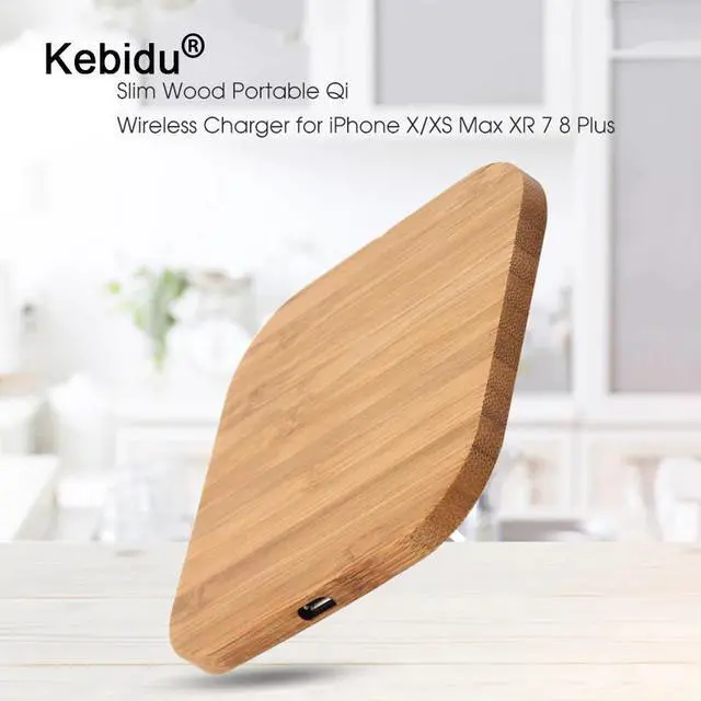 Main image of Portable 5W Qi Wireless Charger Slim Wood Pad For Apple iPhone 7 8 Plus Smart Phone Wireless Charging Pad For Samsung S7