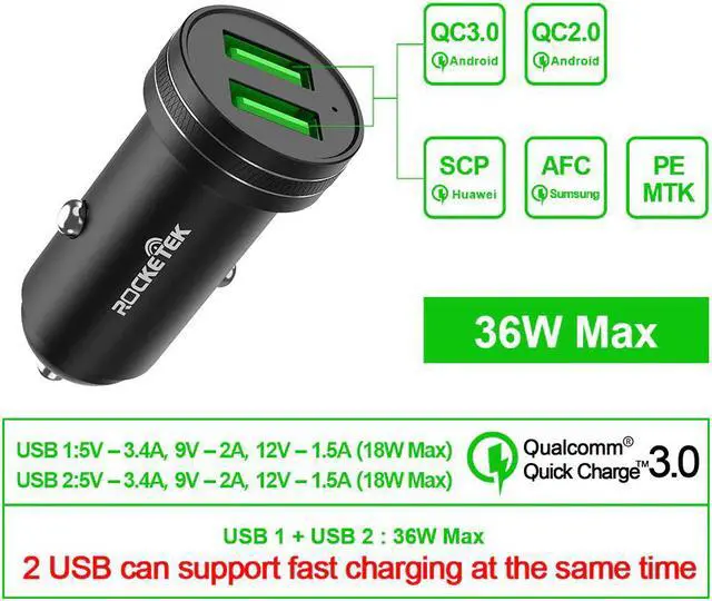 Alt view image 2 of 5 - USB Car Charger mobile Phone Quick Charge For iPhone 11 Fast PD  QC 4.0 QC 3.0 For  P30 SCP FCP Sumsung AFC