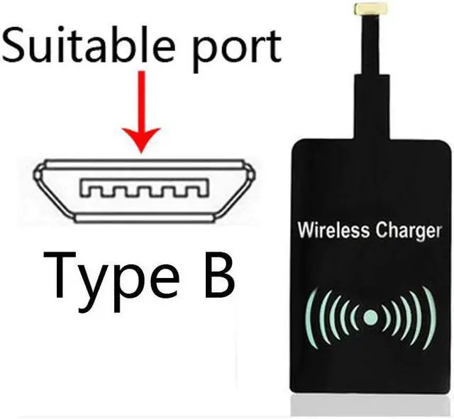 Alt view image 4 of 5 - Wireless Charger Ultra Thin Universal Qi Wireless Charger Receiver For  iPhone 6 6s 5 5s   meizu HTC