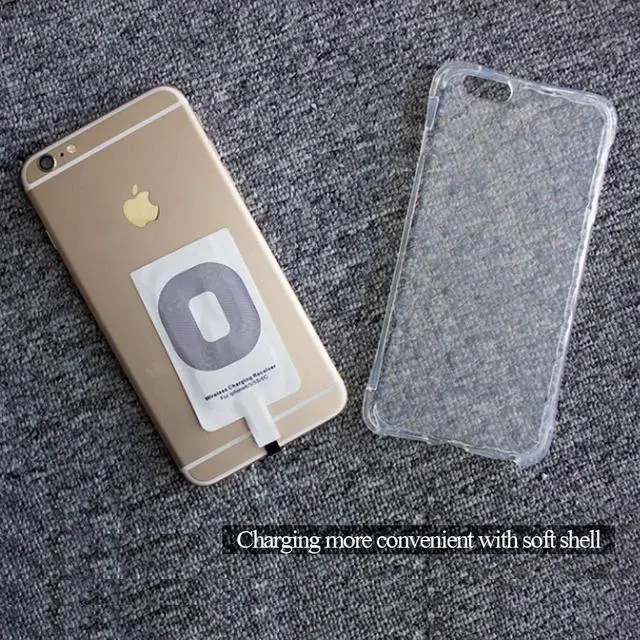 Alt view image 5 of 5 - Wireless Charger Ultra Thin Universal Qi Wireless Charger Receiver For  iPhone 6 6s 5 5s   meizu HTC