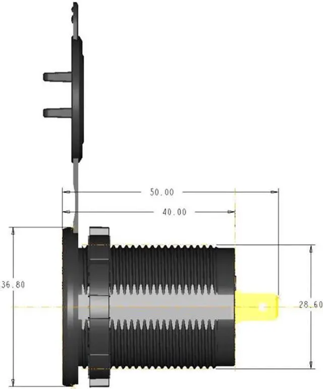 Alt view image 2 of 5 - 12V/24V Dual USB QC 3.0 LED Fast Charger Touch Switch for Car Boat Motorcycle New