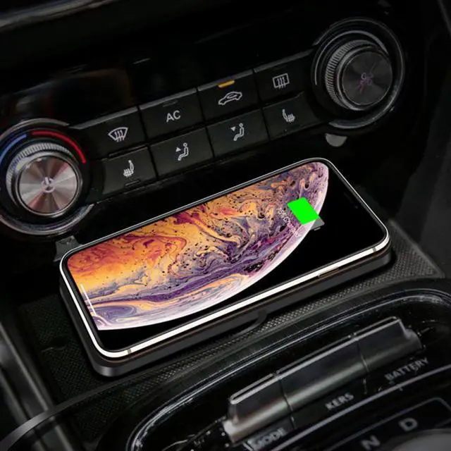 Alt view image 3 of 5 - 10W Wireless Charger Non-slip Silicone Mat Car Fast Charging Qi Dock Station Pad For IPhone Samsung Mobile Phone Accessories