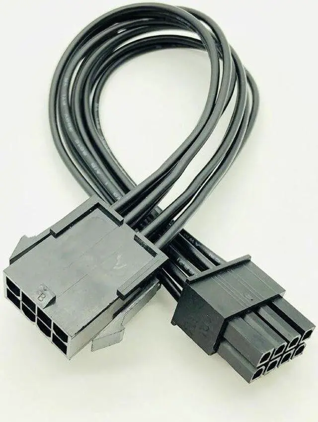 Alt view image 3 of 6 - 8Pin CPU Power Cable 8 Pin PCI-E to 8 Pin ATX EPS Male to Female PSU Motherboard Power Supply Extension Adapter Cable 20cm 18AWG