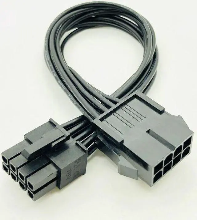 Alt view image 2 of 6 - 8Pin CPU Power Cable 8 Pin PCI-E to 8 Pin ATX EPS Male to Female PSU Motherboard Power Supply Extension Adapter Cable 20cm 18AWG