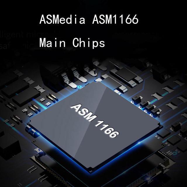Alt view image 3 of 6 - 6 Port SATA 3 PCI Express Expansion Card PCI E/PCIE SATA Controller SATA Multiplier SATA3 6Gbps ASMedia ASM1166 Chip for HDD SSD