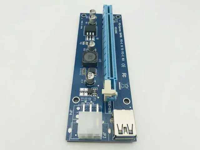 Alt view image 3 of 5 - 18pcs USB3.0 60cm PCI-e Express 1x to 16x Extender Riser Card with SATA Power USB Cable for Graphics for bitcoin Mining