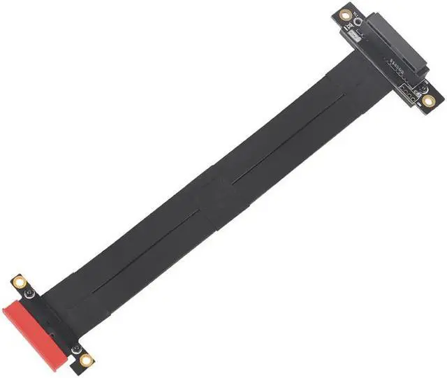 Alt view image 2 of 6 - Misskit PCI Express Extension Cable PCIE X4 to X4 Graphics Cards Riser Cable 90 Degree Right Angle PCI-E X4 Slot PCIe 4x Extender Cables(11.81")