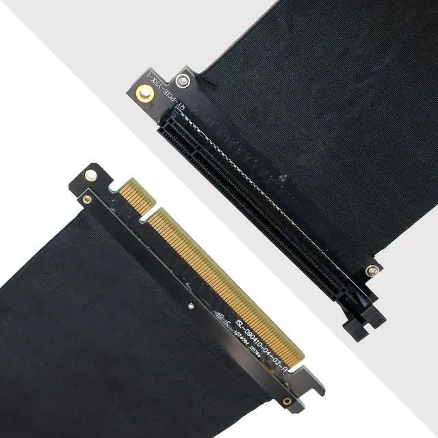 Alt view image 5 of 5 - Misskit Design Riser High Speed PC Graphics Cards PCI Express 3.0 16x Flexible Cable Riser Card Extension Ports Adapter for GPU(5.9")