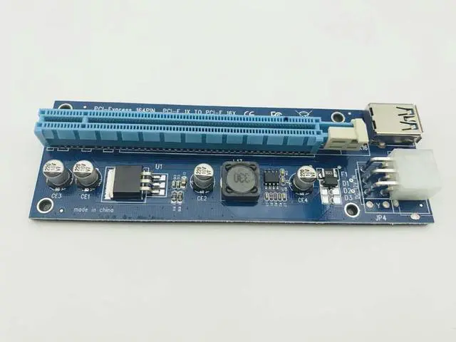 Alt view image 2 of 5 - 18pcs USB3.0 60cm PCI-e Express 1x to 16x Extender Riser Card with SATA Power USB Cable for Graphics for bitcoin Mining