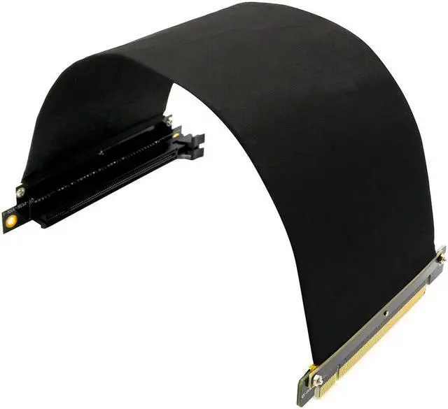 Alt view image 4 of 5 - Misskit Design Riser High Speed PC Graphics Cards PCI Express 3.0 16x Flexible Cable Riser Card Extension Ports Adapter for GPU(5.9")