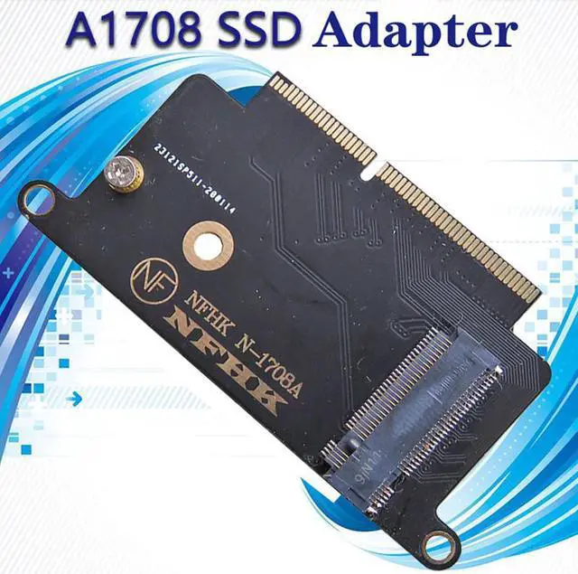 Main image of NVME SSD Adapter for Apple Macbook A1708 Laptop NVMe PCIe M2 NGFF SSD to 2016 2017 Macbook Pro A1708 SSD Adapter Riser Card