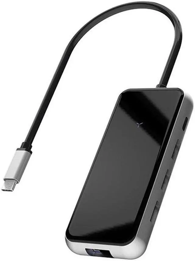 Main image of USB C Hub Adapter 8 In1 Gigat RJ45+USB3.0X3+PD++SD/Mini Reader USB Hub for Mac Book Phone Laptop mac book