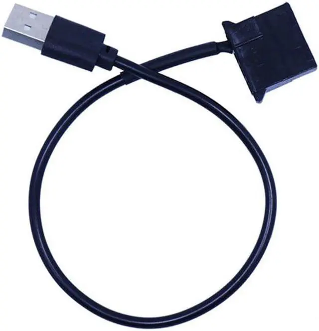 Alt view image 2 of 5 - 1pc USB To 4 Pin Molex Fan Power Cable Computer Case Adapter Cord 4Pin Female To 5V USB Male USB Adapter Cable