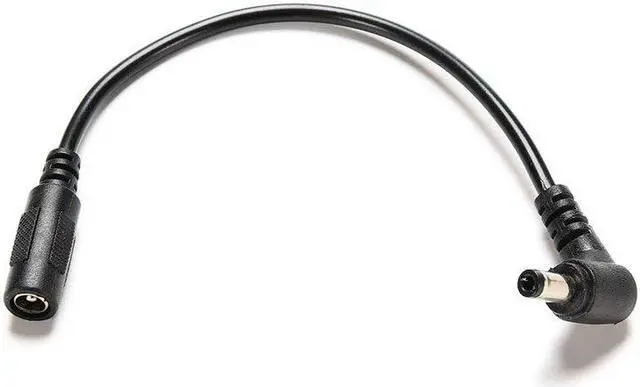 Alt view image 2 of 5 - Cable Cord for CCTV Camera DC Power Plug Cable 5.5 x 2.5mm Male 90 Degree Right Angle To 5.5 x 2.1mm Female Adapter