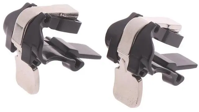 Alt view image 5 of 6 - 1 pair Black mobile phone gaming trigger fire button shooter controller