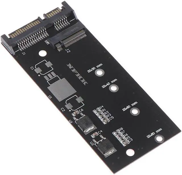 Alt view image 3 of 5 - sale B+M key M.2 ngff ssd to m.2 sata 3 raiser m.2 to sata adapter expansion card