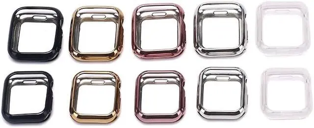 Alt view image 3 of 4 - For Apple Watch Series 4 3 2 1 Watch Cover Case Band Case 40mm 44mm Slim TPU Case Soft Clear Protector For Watch