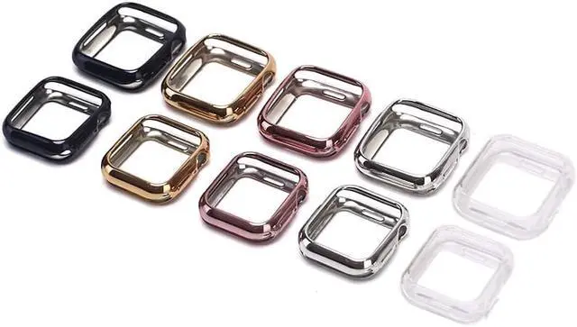 Alt view image 4 of 4 - For Apple Watch Series 4 3 2 1 Watch Cover Case Band Case 40mm 44mm Slim TPU Case Soft Clear Protector For Watch