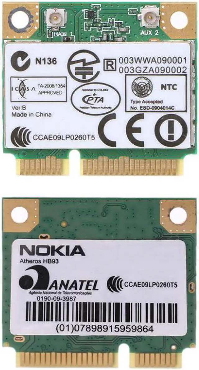 Main image of AR5B93 AR9283 Half Height Mini PCI-E Wireless Wlan WiFi Card 300Mpbs For Atheros Jy23 19 Dropship