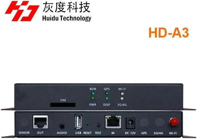 Main image of HD-A3 HD A3 with wifi port asynchronization full color led video card  A3  for indoor outdoor led screen