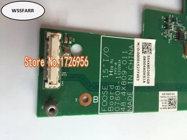 Alt view image 2 of 2 - Power Jack USB Board for Dell Latitude E5500 Board 48.4X809.011