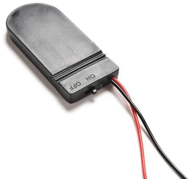 Alt view image 5 of 6 - 10pcs CR2032 Button Coin Cell Battery Socket Holder Case Cover With ON/OFF Switch 3V x2 6V battery Storage Box