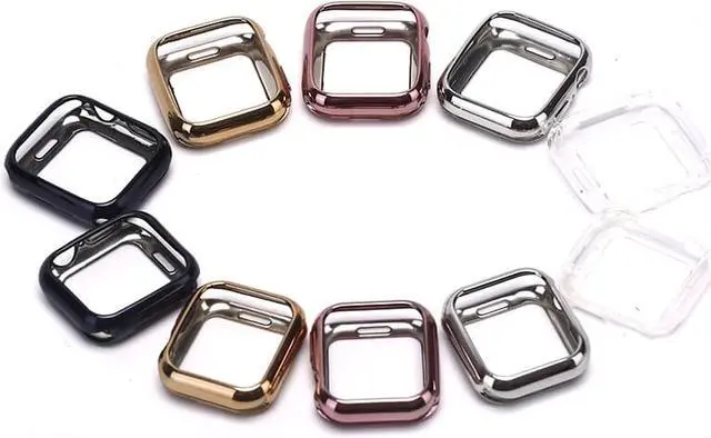 Alt view image 2 of 4 - For Apple Watch Series 4 3 2 1 Watch Cover Case Band Case 40mm 44mm Slim TPU Case Soft Clear Protector For Watch